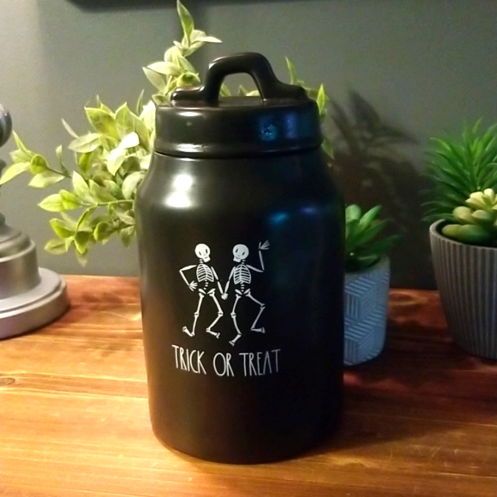 Rae Dunn Halloween "Trick or Treat" Canister
